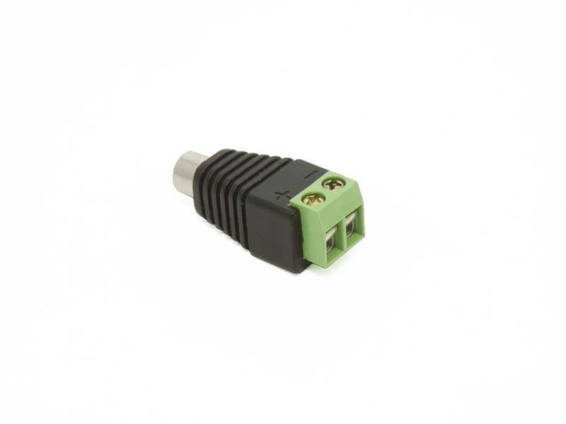 2.1mm DC sockel med skruvplint