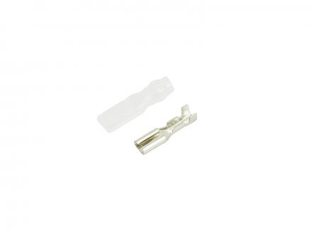 Flatstifthylsa 2,8 mm med isoleringhylsa 10-pack
