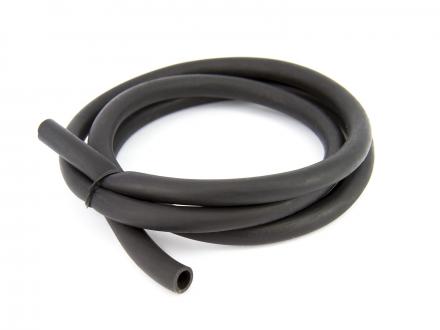 Gummiband 9x6mm till slangbella mm. 1 meter svart