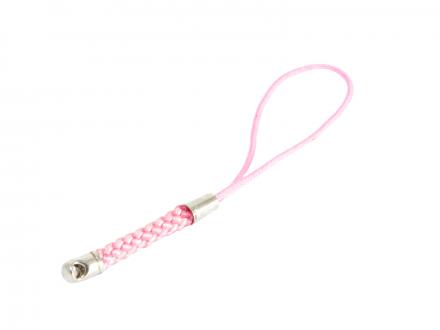 Mobilsmyckes-snodd i rosa nylon