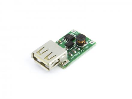 Step-up omvandlare, 1-5V till 5Volt USB, 600mA