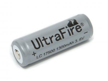 UltraFire Laddningsbart litiumbatteri 17500 3,6 volt