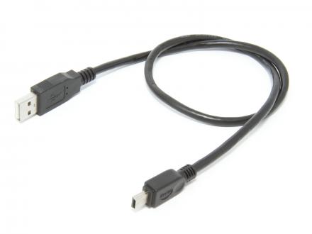 USB-kabel, Typ A hane - typ B-mini hane 0,5m