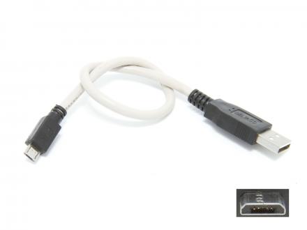 USB laddkabel till Android m.m. - 25cm
