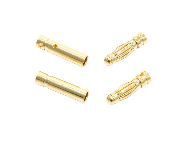 3 mm guldkontakter, 2 par