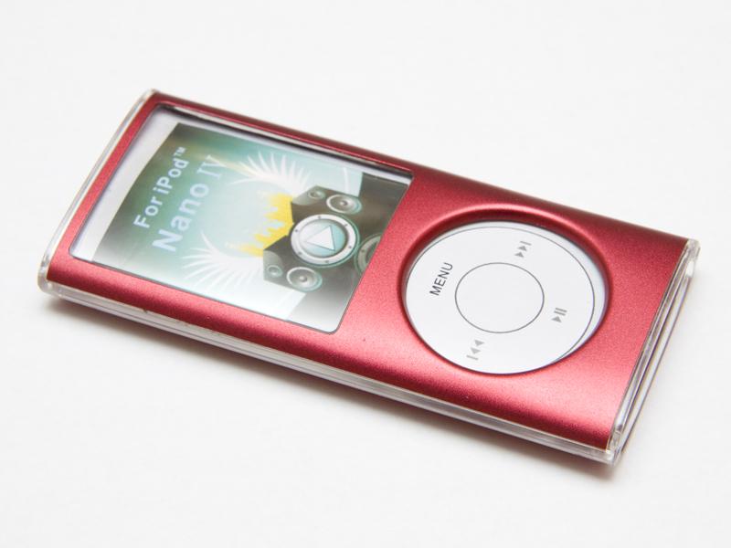 Aluminiumskal till iPod Nano Gen 4 Rött