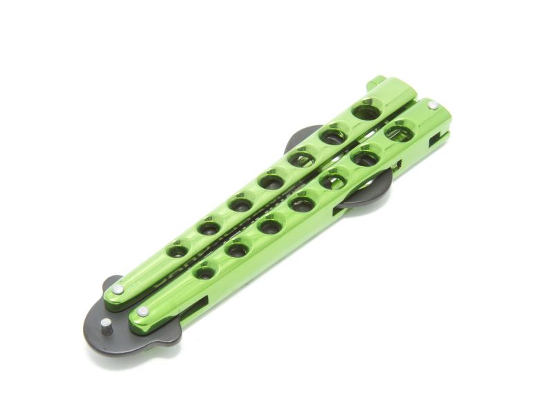 Butterfly (balisong) flasköppnare - Mardi Gras