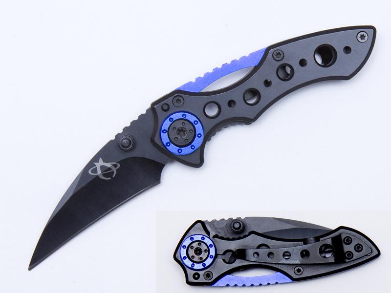 Chaos Folder MR-1 Fällkniv - 15cm (blå)