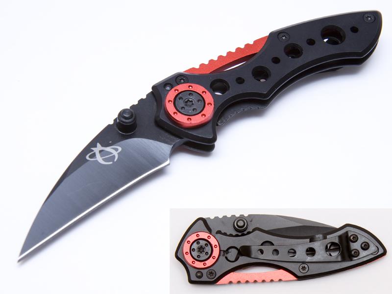 Chaos Folder MR-1 Fällkniv - 15cm (röd)