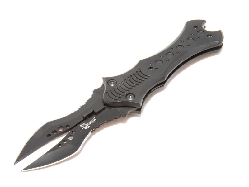 Devil Ray Dubbelbladig fällkniv 21 cm - Black