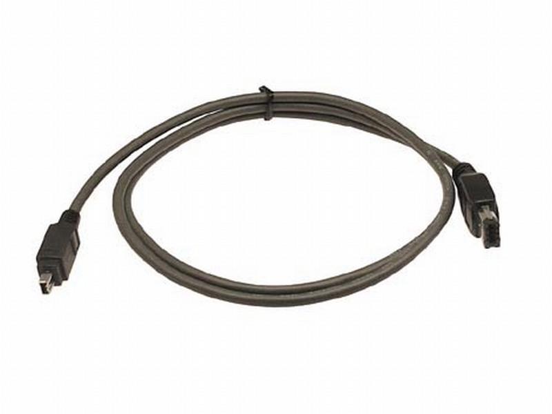 Firewirekabel 6-pin hane - 4-pin hane 2m