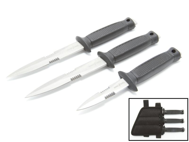 Kit med 3 kastknivar, 15 och 18 cm