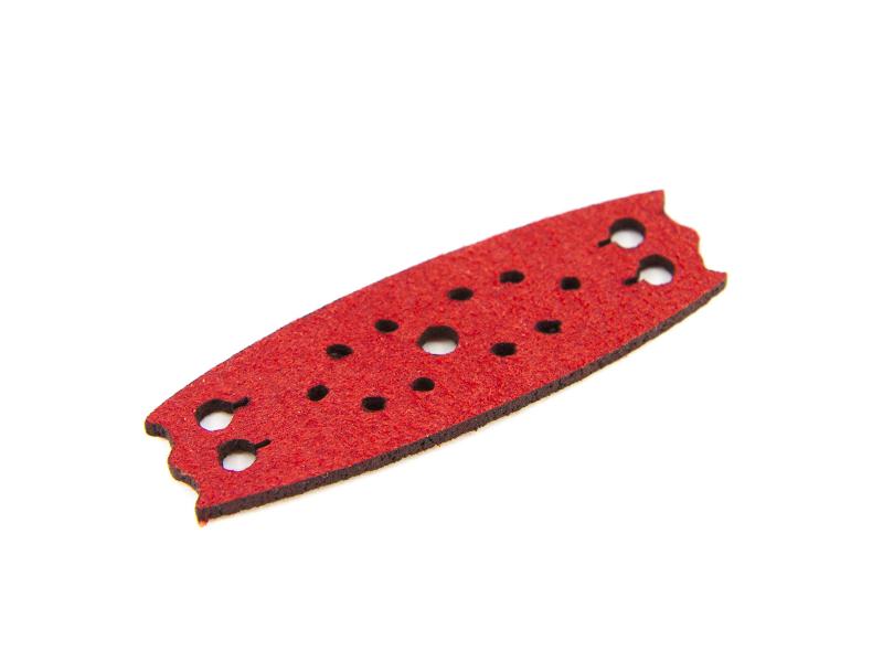Läderficka till slangbella 57x19 mm