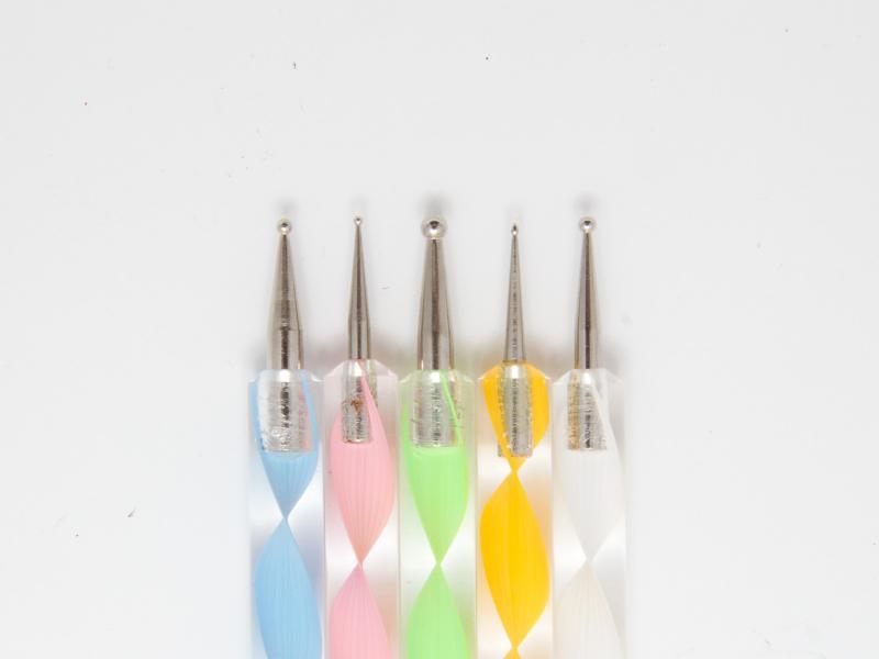 Marbleizing dotting nail art penna - 5st olika