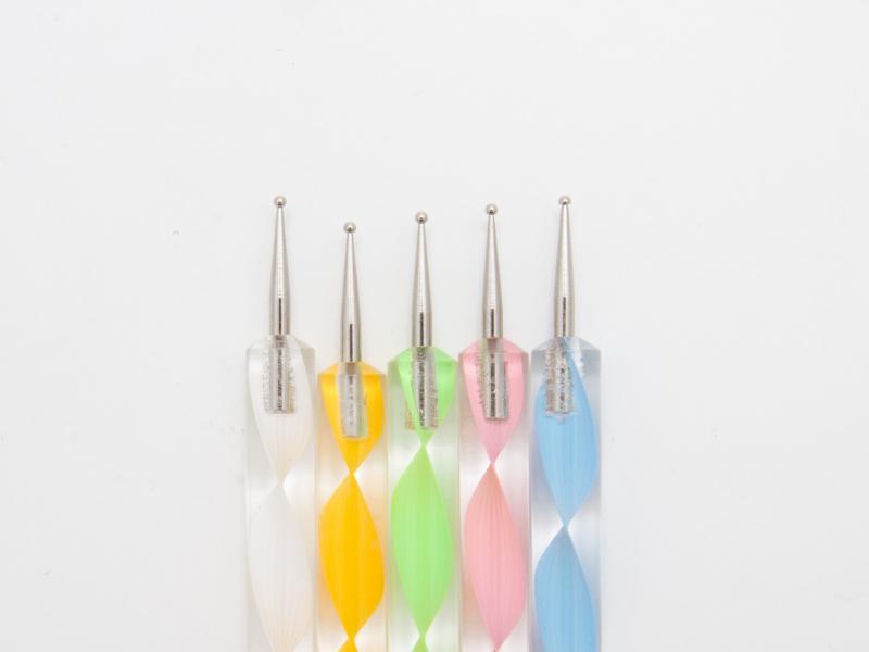 Marbleizing dotting nail art penna - 5st olika