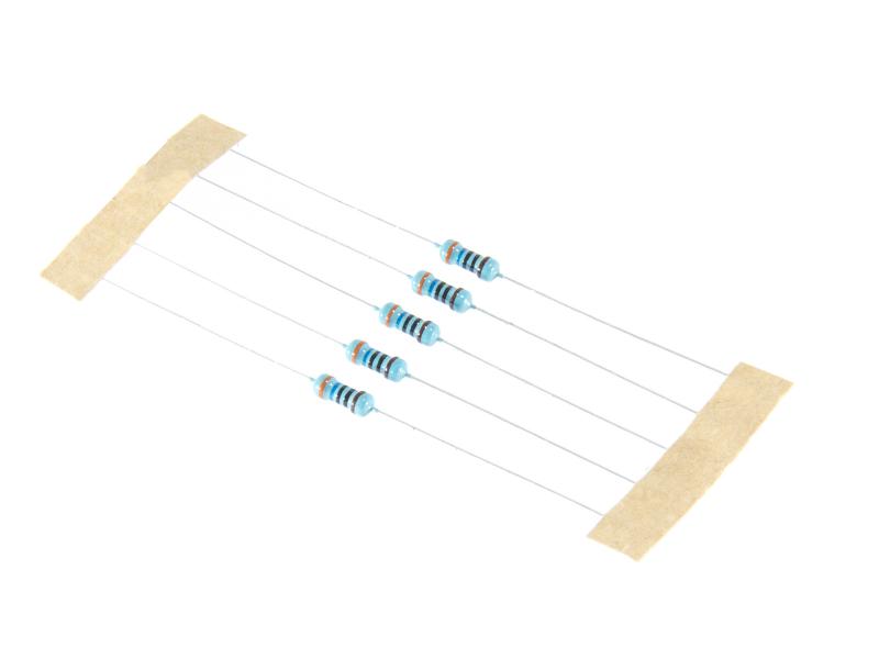 Metallfilmsmotstånd 430 Ohm 5% 5st