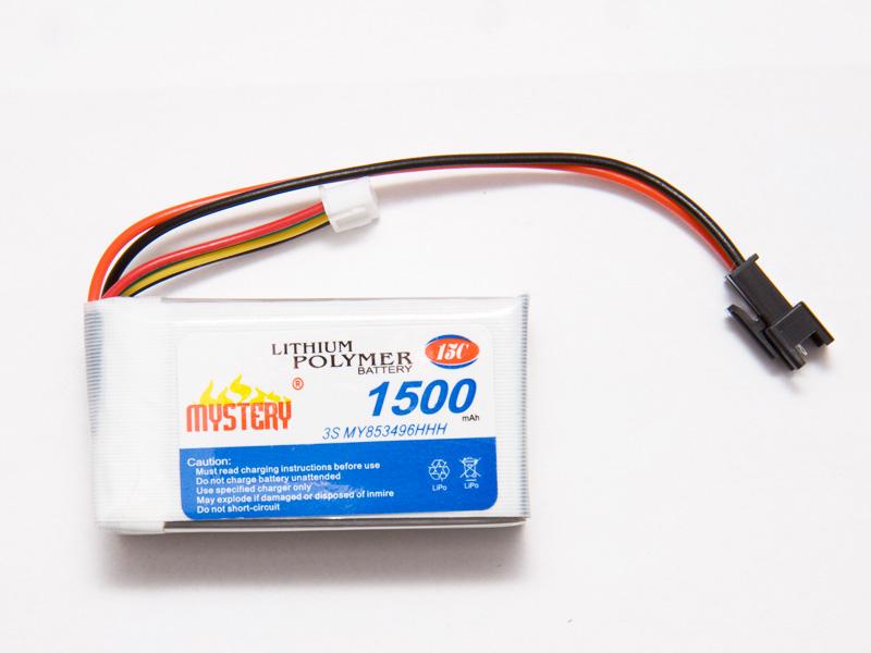 Mystery LiPo-ack, 11.1V, 1500mAh, max 22,5A