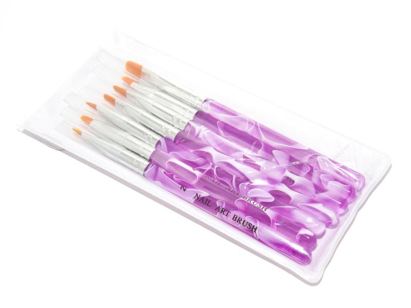 Nagelpenslar 7 st till UV-gel och Acryl