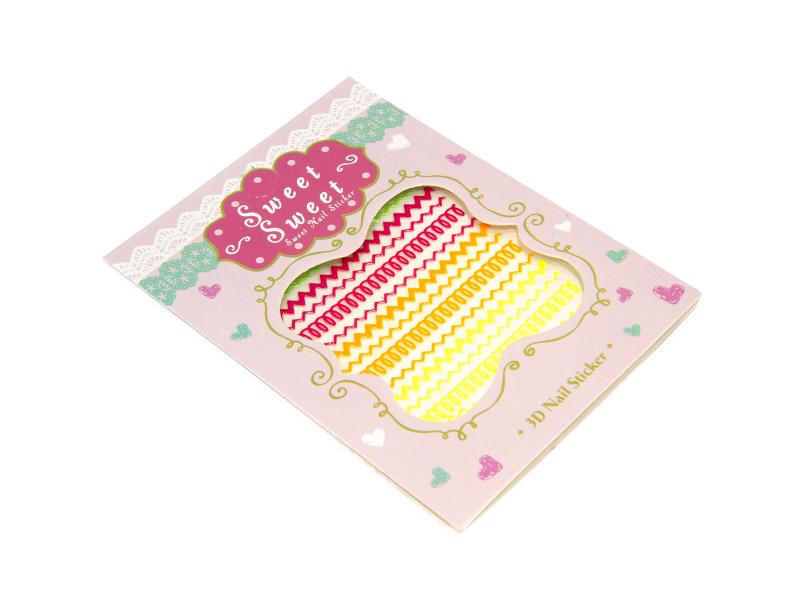 Nagelstickers - Neon band, flouroserande