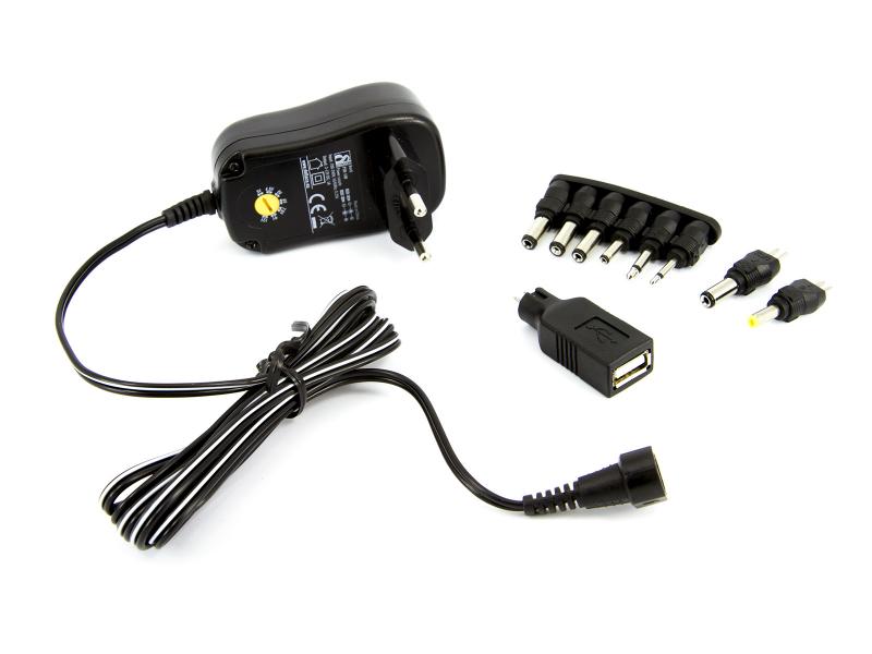 Nätadapter 3-12V DC 1A Deltaco PSR-10B