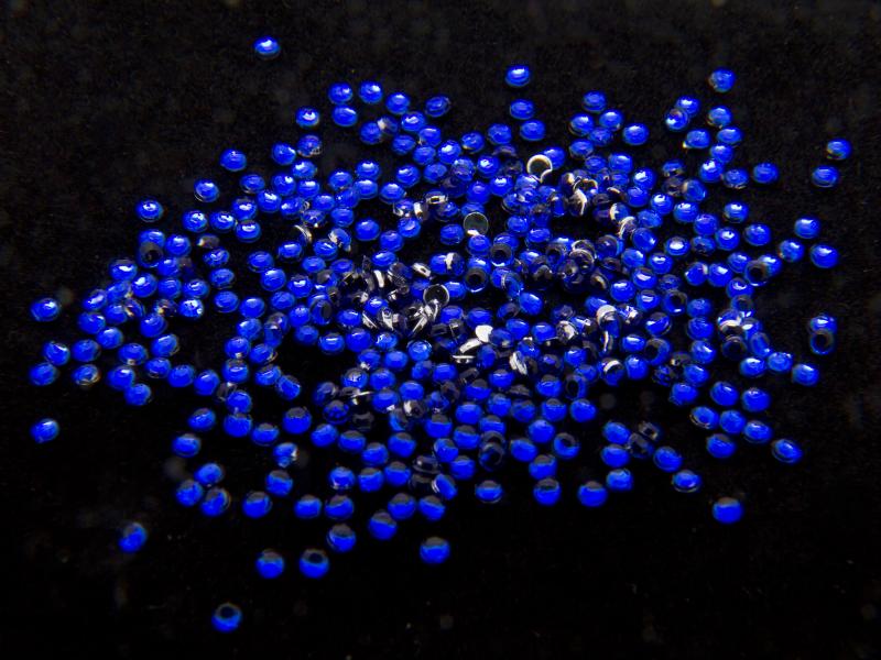 Rhinestones, nageldekorationer - 1,5mm - Blå