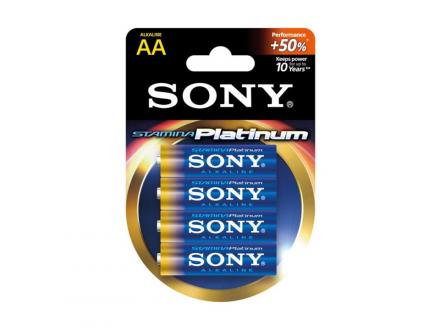 Sony Stamina Platinum AA alkaliskt batteri 4-pack