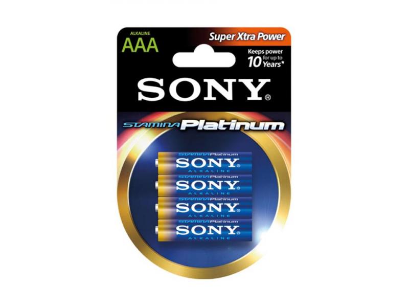 Sony Stamina Platinum AAA alkaliskt batteri 4-pack
