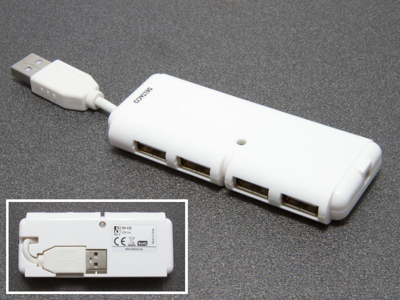 USB 2.0-hub, 4-portar